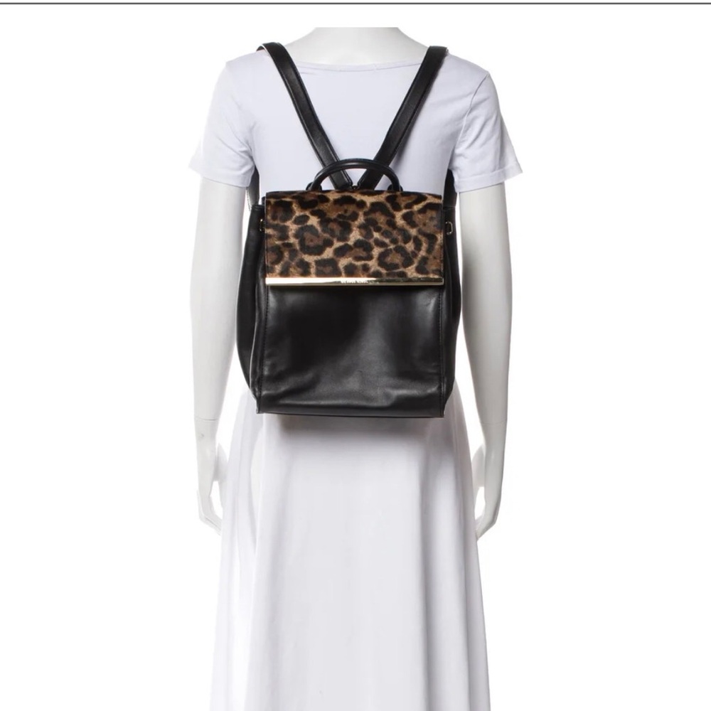 FINAL. Michael Kors Leather Backpack with Leopard calf hair, great condition.